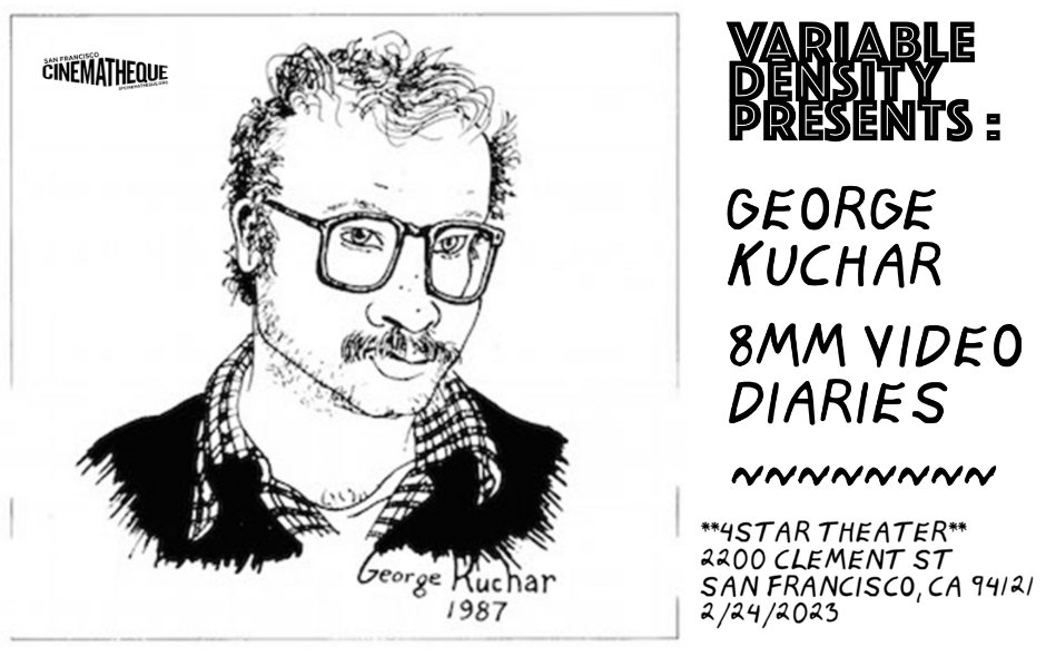 San Francisco Cinematheque (@sfcinematheque) on Twitter photo Tickets on sale now! George Kuchar: 8mm Weather Diaries
February 24 at <a href="/4StarTheater/">4 Star Theater</a>
sfcinematheque.org/screenings/geo…
#GeorgeKuchar #variabledensity #experimentalfilm #avantgardefilm #sfcinematheque Tickets on sale now! George Kuchar: 8mm Weather Diaries
February 24 at <a href="/4StarTheater/">4 Star Theater</a>
sfcinematheque.org/screenings/geo…
#GeorgeKuchar #variabledensity #experimentalfilm #avantgardefilm #sfcinematheque
