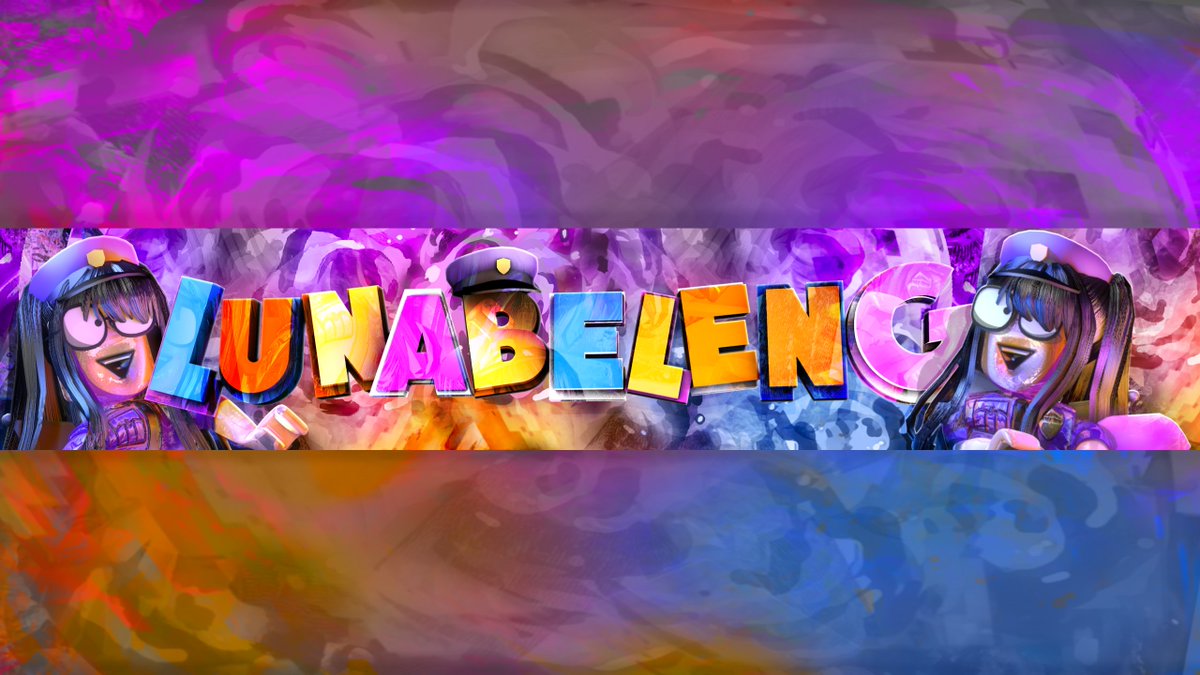RobloxWilyrex's tweet image. Foto de perfil y banner para @LunabelenG, Estuve inactivo algunos días porque me fui de vacaciones, pero lo bueno es que eh vuelto a hacer sus diseños 👍