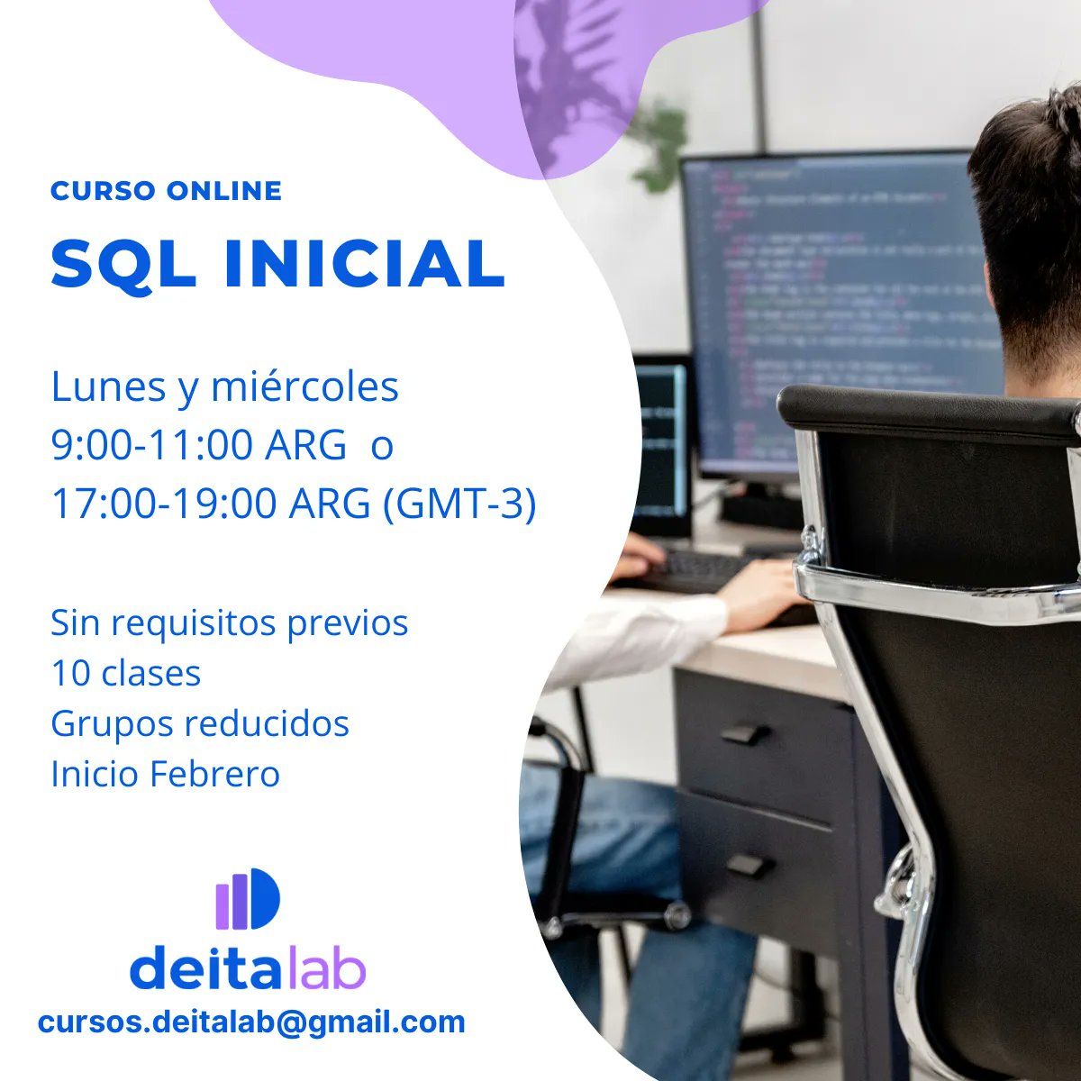 DeitaLab's tweet image. ¡Curso online de SQL inicial! 10 clases en grupos reducidos y sin requisitos previos.
¡Aprende hoy! #cursoSQL #DeitaLab
Consultas: buff.ly/3XjuA8v