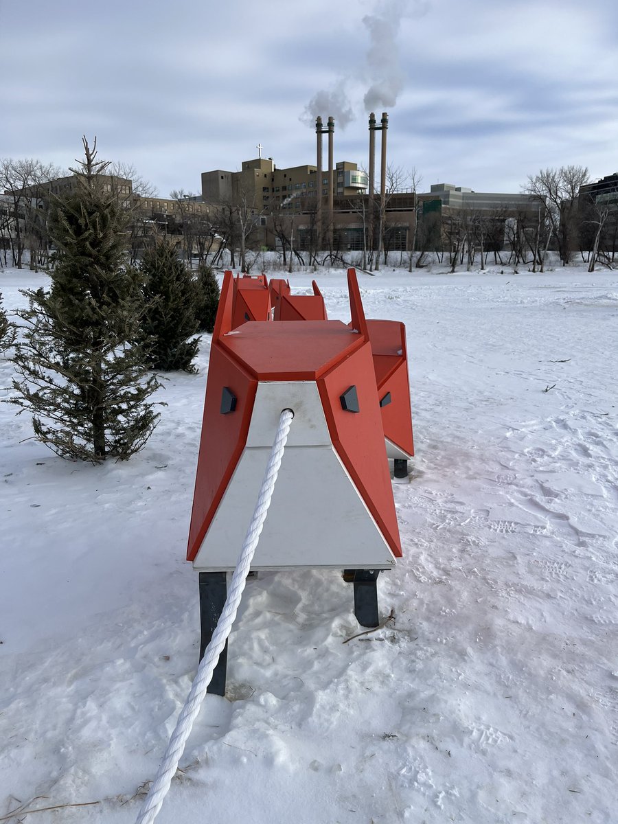 isla_rambles's tweet image. #WarmingHuts along the Nestaweya River Trail @TheForks. @WinterCitiesCon #winterdesign #wintercities2023 1/2