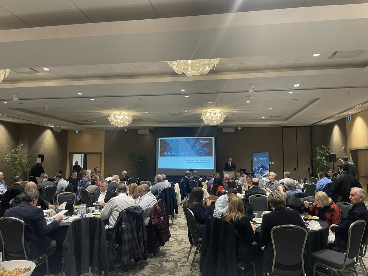 jennsinopoli's tweet photo. Another thoughtful and informative event hosted by our @CIGlobalAsset South Western Ontario sales team, featuring Brad Haughey and @Geof_Marshall from our Investment Management team. #CIGAM #Blackcreek https://t.co/b6tAbys9oV