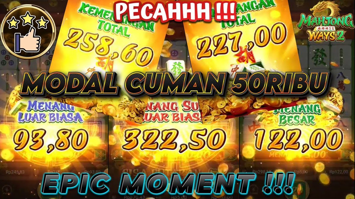 arjuna96__'s tweet photo. Permainan Mahjong di #ARJUN96 viral !!!
Modal Receh Hasil Jepeh , mulai bet dari 200 perak saja !!!
coba dan dapatkan kemenangan terbaik hanya di #ARJUNA96
#mahjongways2 #mahjong #mahjongways #slotgacorhariini #rtpslothariini #rtpslot #slothariini #infini88 #mpo https://t.co/EU7JdOir3u