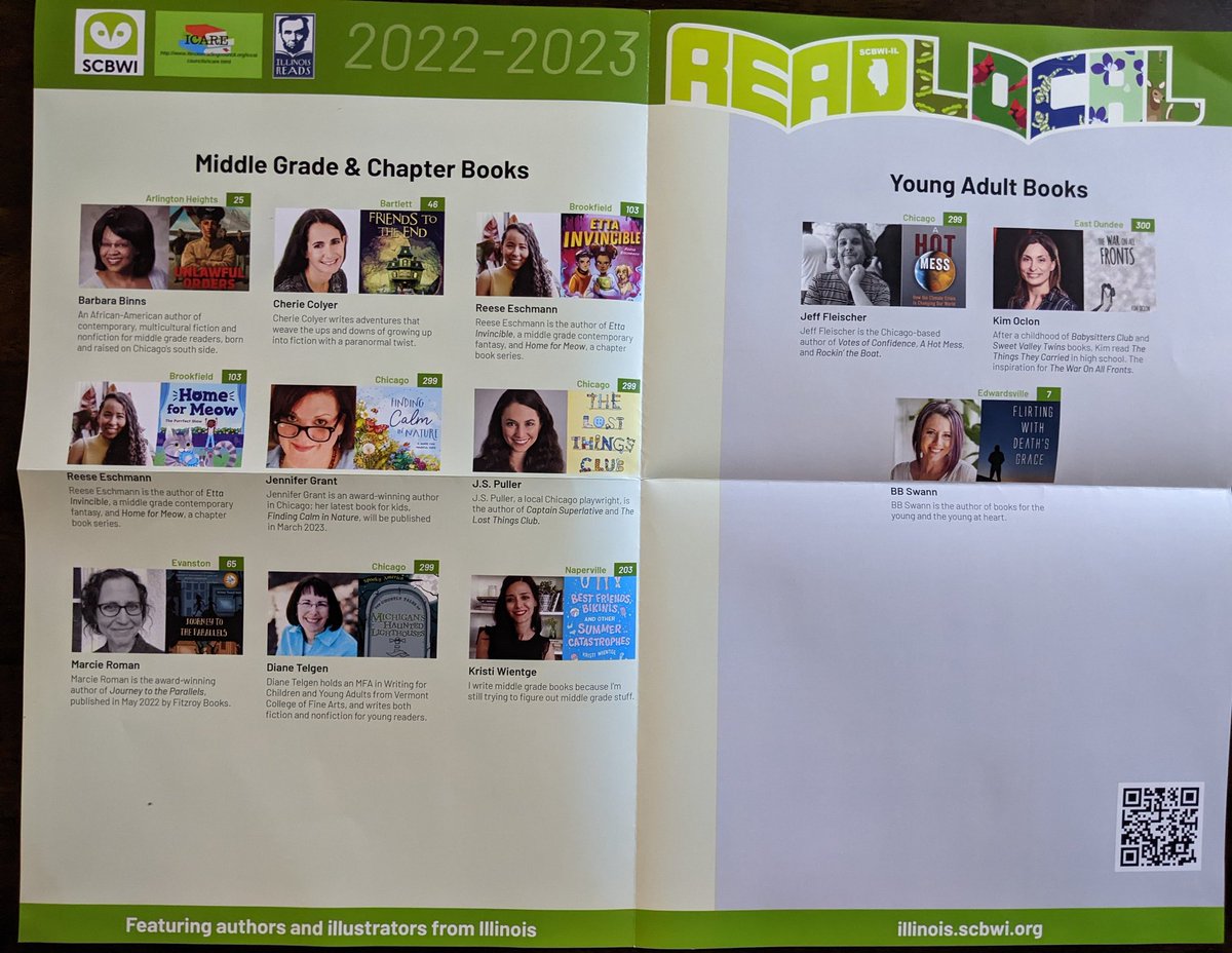 Volunteering for a swag packing party for upcoming <a href="/SCBWI_IL/">SCBWI_IL</a> events turned into a wonderful opportunity to meet local authors and illustrators in person.

Check out the awesome #ReadLOCALIllinois poster. I'm thrilled to be part of the lineup.

Thanks to our host, Reese Eschmann.