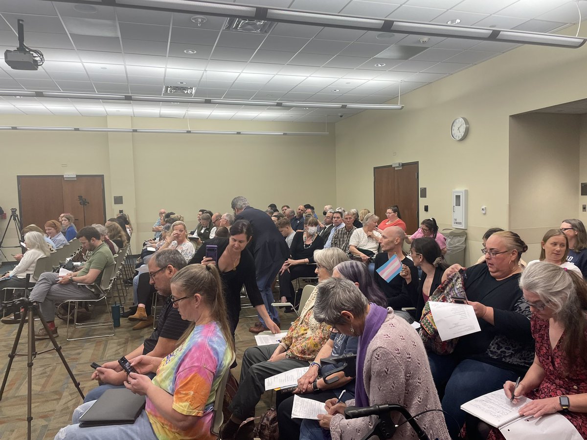 Piper Hutchinson (@bypiperhutch) on Twitter photo Packed room for the Lafayette Library Board meeting tonight. The board is expected to discuss adopting a new library card policy that draws inspiration from Sen. Cloud’s SB7, which was prefiled last week and is supported by @AGJeffLandry #lalege #laed Packed room for the Lafayette Library Board meeting tonight. The board is expected to discuss adopting a new library card policy that draws inspiration from Sen. Cloud’s SB7, which was prefiled last week and is supported by @AGJeffLandry #lalege #laed