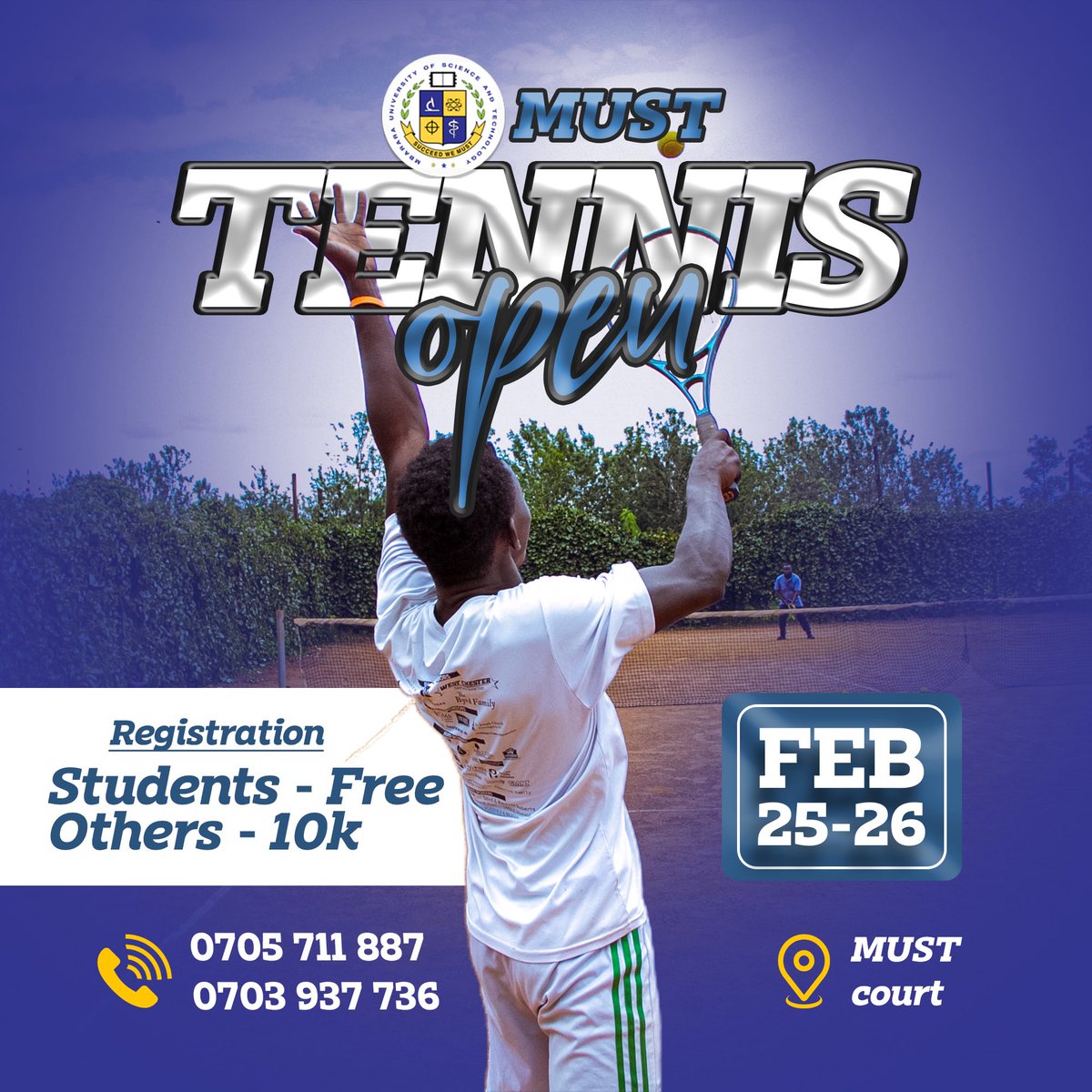 Mbarara tennis open challenge is here 🎾🔥. Get yourself registered💪
#tennis #openchallenge #mbarara