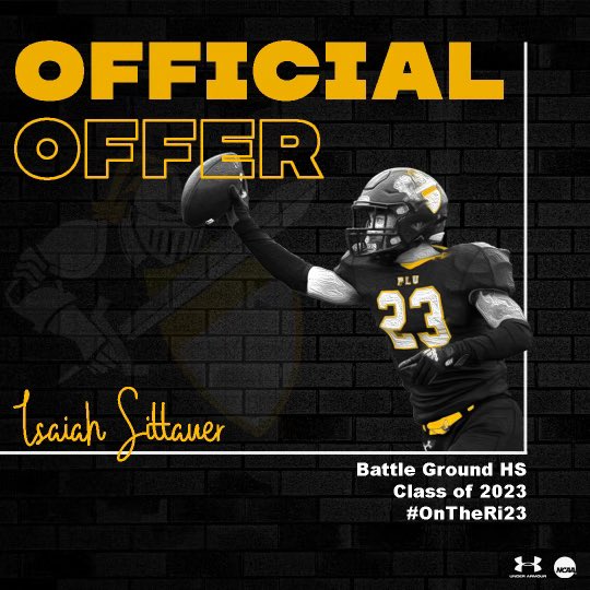 After a great meeting with <a href="/BrantMcAdams/">Brant McAdams</a> and <a href="/Zach_Willis45/">Zach Willis</a> , I’m so blessed to have received my 7th official offer from <a href="/PLUFootball/">Pacific Lutheran Football</a>!! Thank you so much for such an amazing opportunity!! <a href="/bgtigerstrength/">Tiger Strength</a> <a href="/BG_Tigers/">bg</a>
