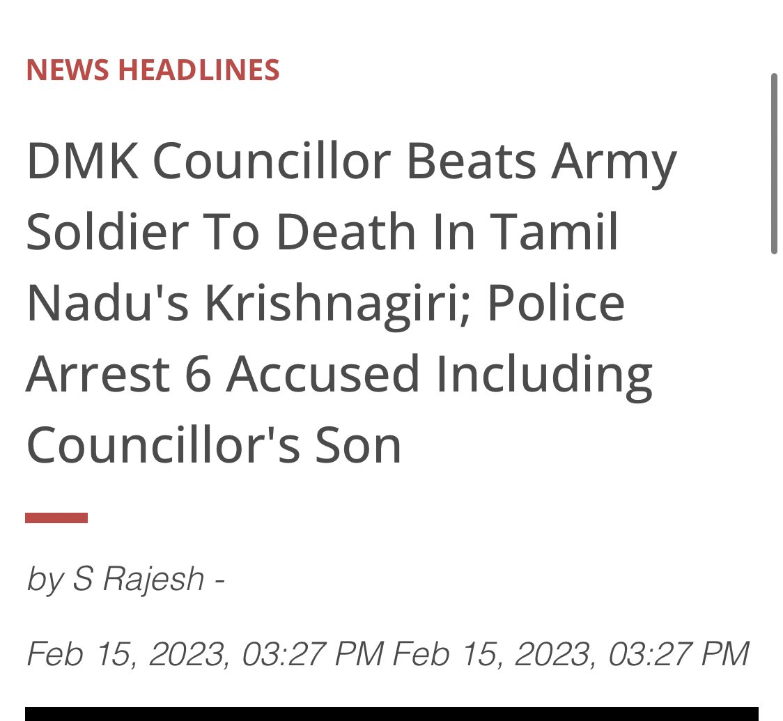 Mrsinha's tweet photo. I can bet 90% people here don’t know the matter &amp; can’t identify him because he’s not a “minority man” Akhlaq but an army officer Prabhu who’s lyn€hed by DMK leader/workers in TamilNadu. https://t.co/MONkifaZPt