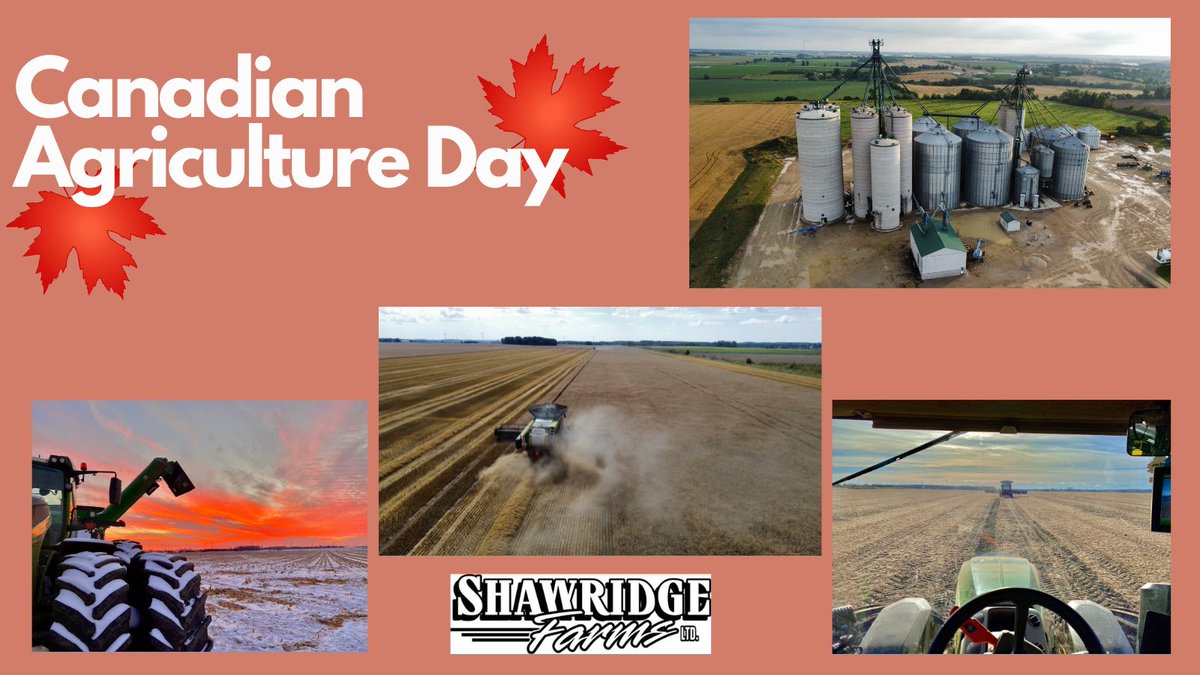 SHRGMarketing's tweet photo. Happy Canadian Ag Day from Shawridge Farms! #CanadianAg #canadianagday https://t.co/CO1AGzYJoH