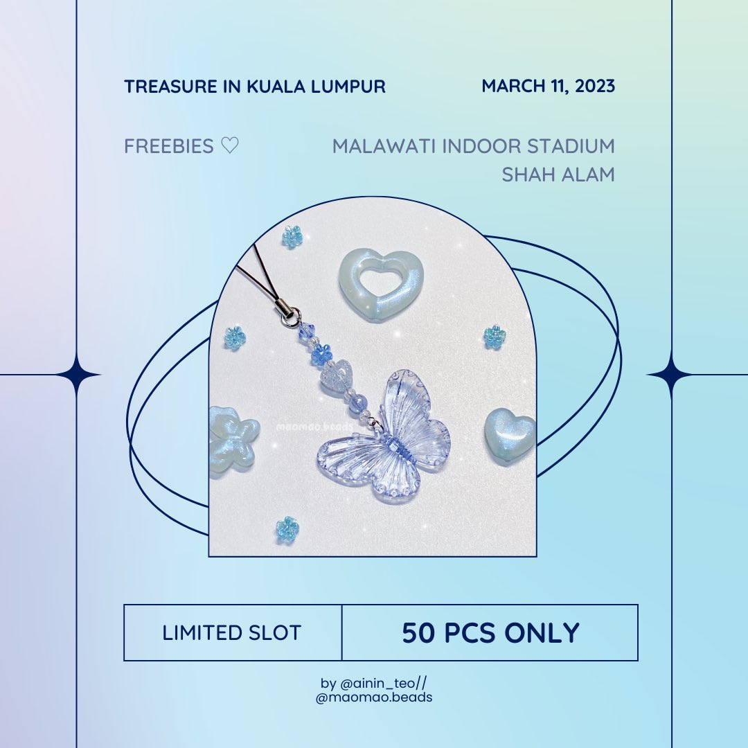 I’ll be giving out freebies for #TREASUREinKL (๑>◡<๑)

💙 50 pcs handmade keychain by me !

• RT &amp; like this tweet
• Follow if wanna be moots (optional)
• Show me this tweet on D-day
• 15 slot for trade (DM)

See you guys there !
#TREASURE #TREASUREinMY #HELLOinKL #HELLOinMY