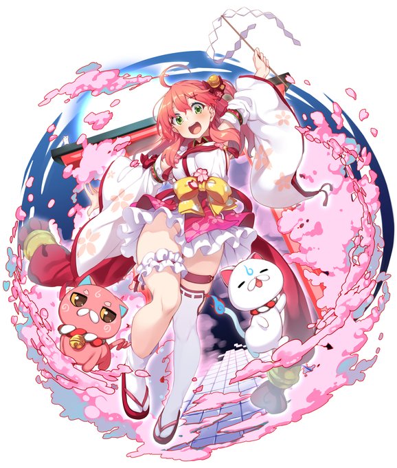 過去に描いたソシャゲ風ホロメンイラストです 