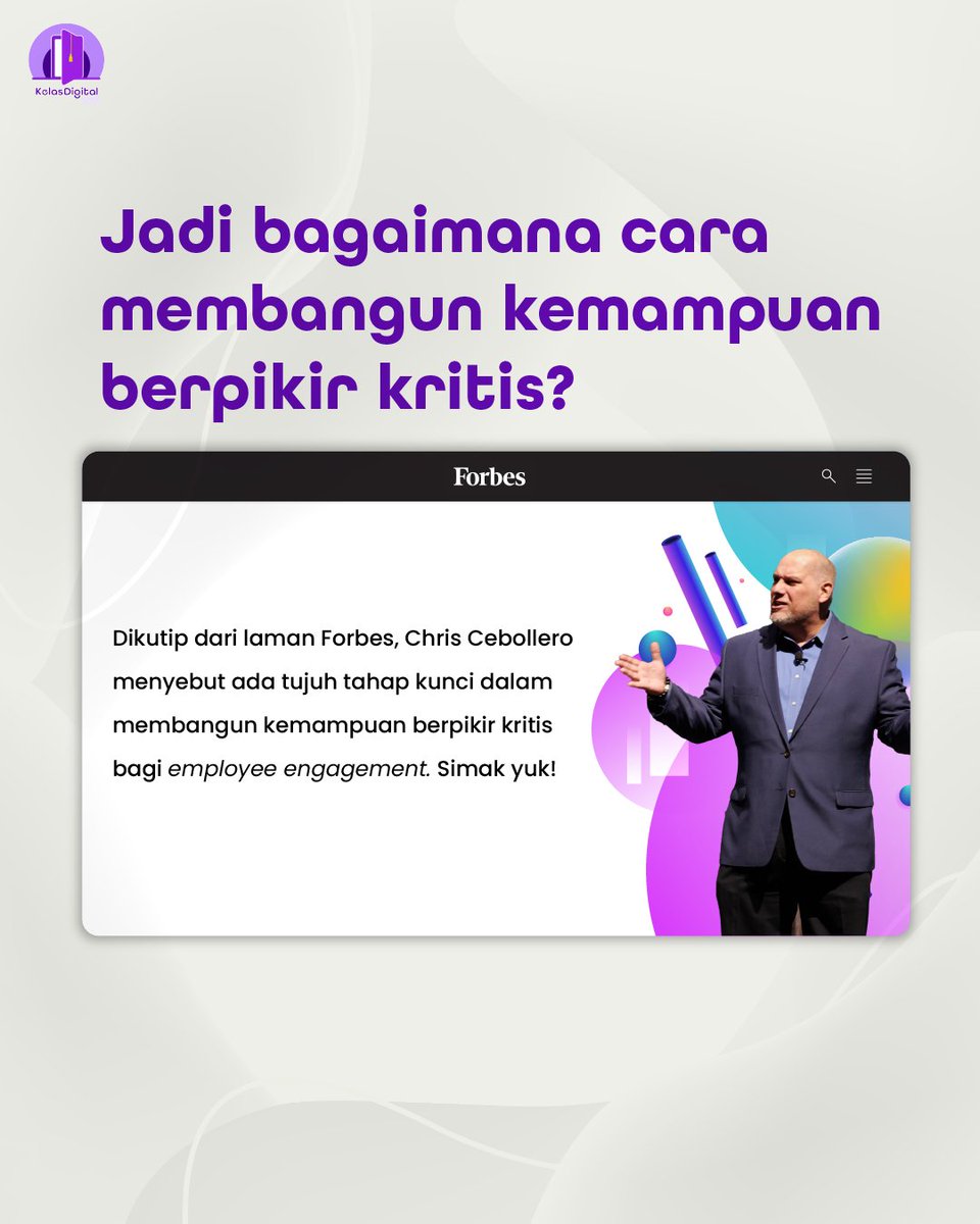 kelasdigital_id's tweet image. Kemampuan critical thinking sangat penting buat kamu kuasai kalau kamu mau menjadi seorang pemimpin. 

Simak konten di atas untuk bisa mengembangkan kemampuan tersebut, ya!

#KelasDigital #LearningSharingCollaborate #LifetimeLearning