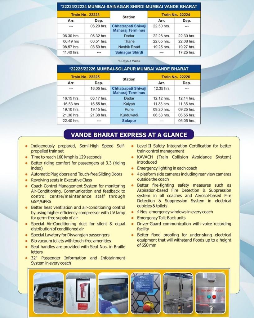prajesh_vyas's tweet image. @AshwiniVaishnaw @raosahebdanve @Central_Railway @RailMinIndia @drmmumbaicr

Respected Authorities, 

Request you please give stop at Kalyan station also to #VandeBharatExpress train no 22223 Mumbai Sai nagar Shirdi. This will increase passenger rush as racks are running empty