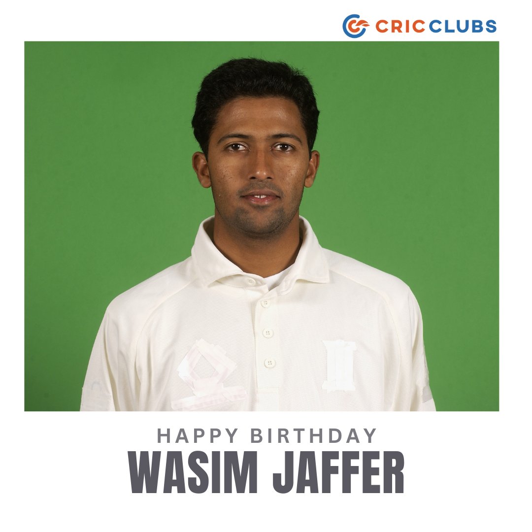   Happy Birthday Wasim Jaffer! 