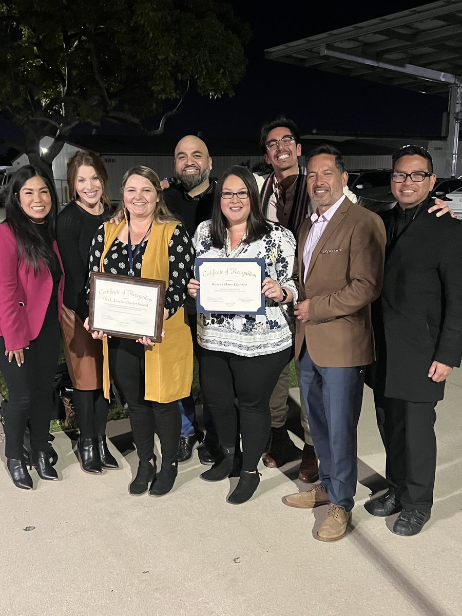 FeasterCharter's tweet photo. It was a very proud night for #FeasterLearns during tonight’s @cvesdnews board meeting! Grateful for our amazing team who give us so many reasons and opportunities to be recognized and celebrated!
🏆: NCUST certified school (FCMS)
🏆🏆: @sandiegocoe MS counselor of the year https://t.co/j2LM7MuZRL