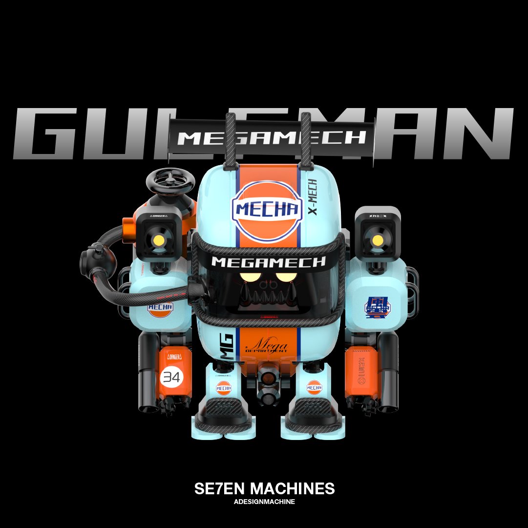 Can you endure the bear? For seven days, I like to give you a sneak preview WIP of my next few releases over @Foundation.

Mega Mecha: SE7EN MACHINES
1/1

GULFMAN- It's not how fast you go. It's how long you last 😉