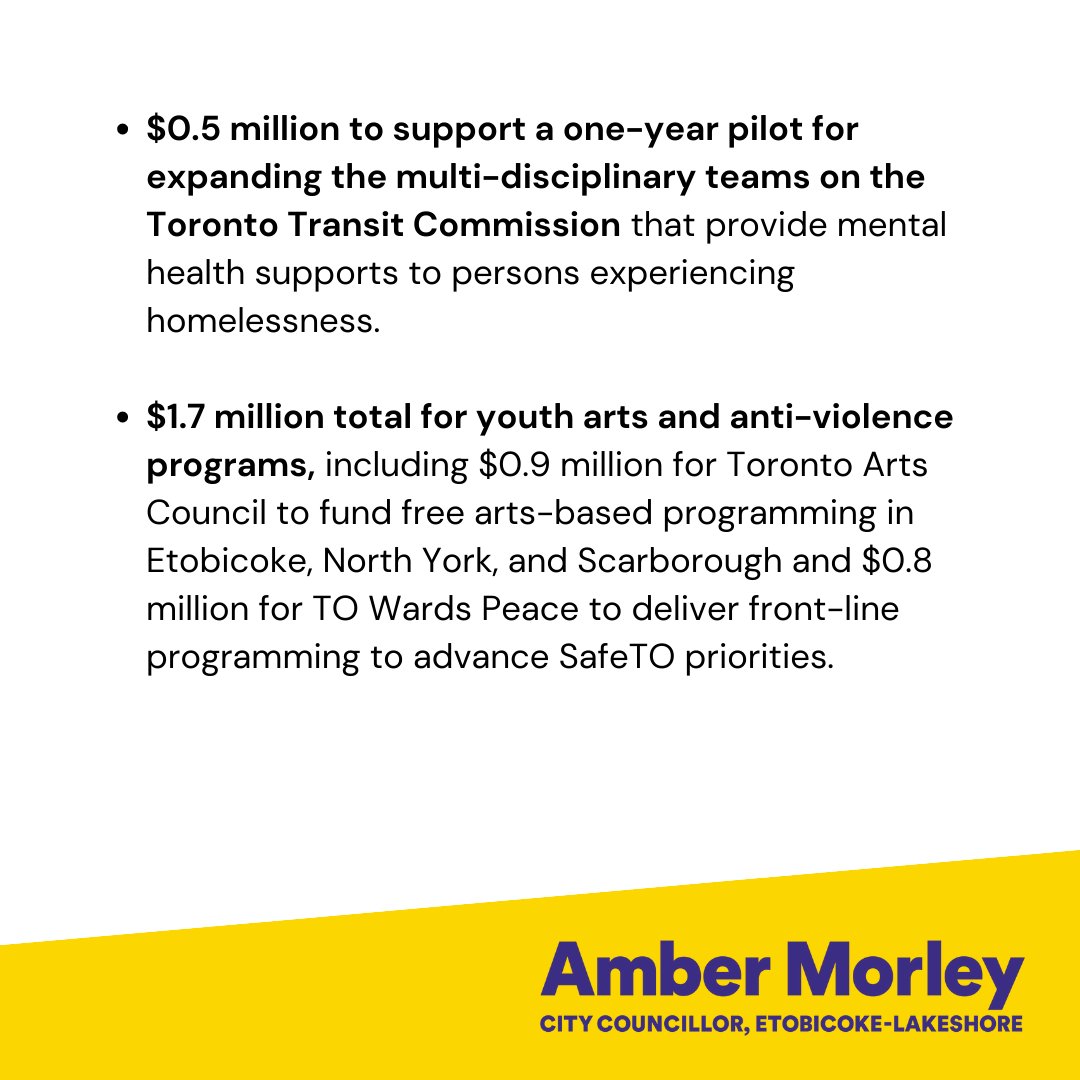 Today, Council approved a City budget that includes increased funding for several initiatives that contribute to the safety and well-being of all Toronto residents. My colleagues and I worked hard to secure:
