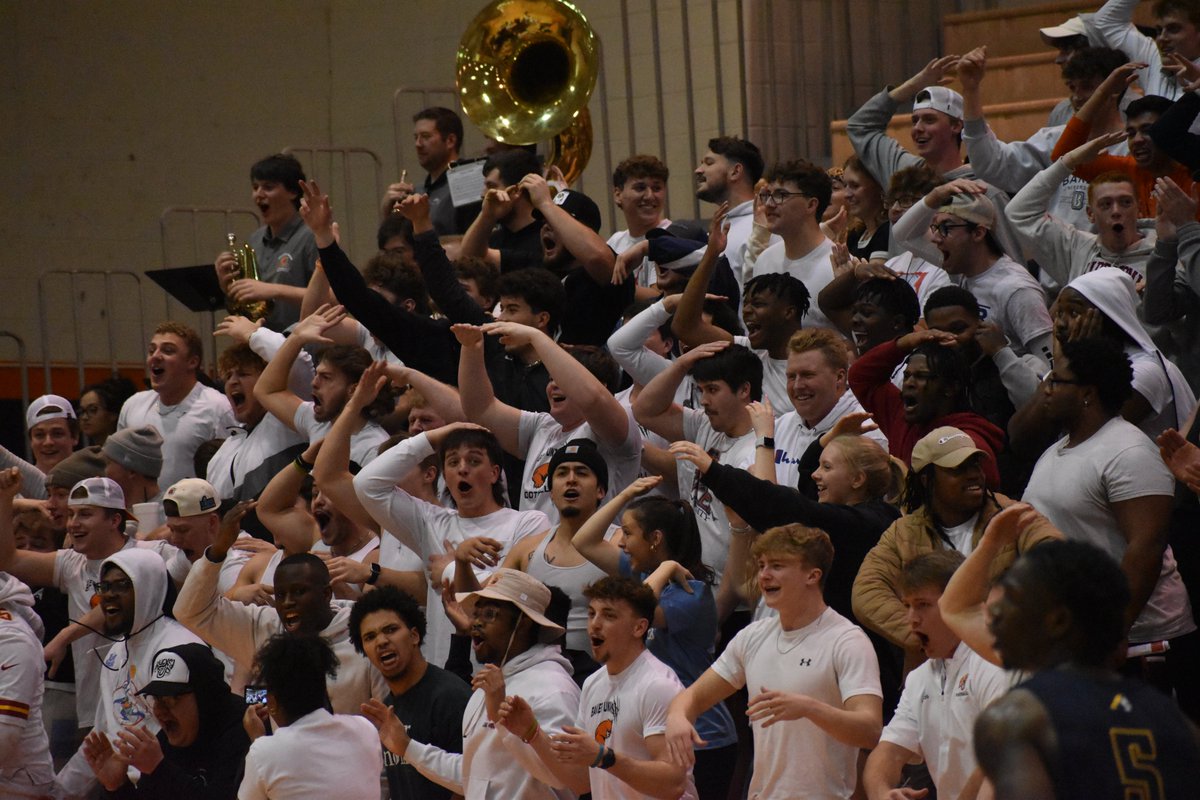Shoutout to the Baker students for another INCREDIBLE atmosphere inside the Collins Center tonight!!