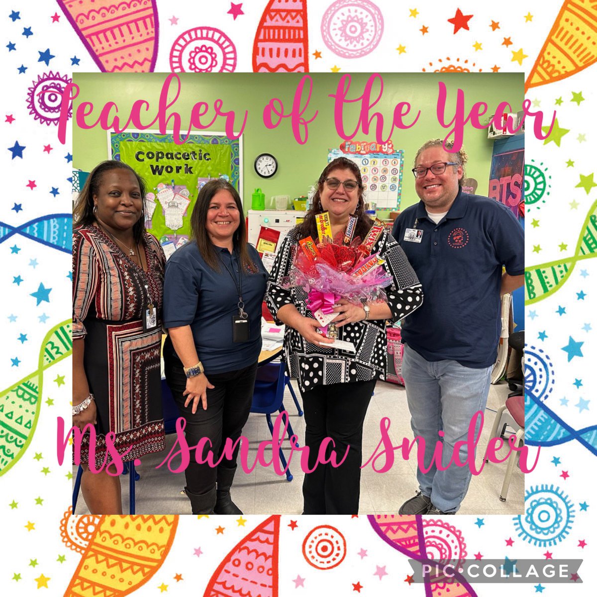 AprilColeman74's tweet image. Congratulations to our Mustang Teacher of the Year, Ms. Sandra Snider! Thank you for serving our RCM School Community for the past 30 years! #LearningExcellence @RMTZElem @BoudousquieM @MFisher1908 @Melanie03958081