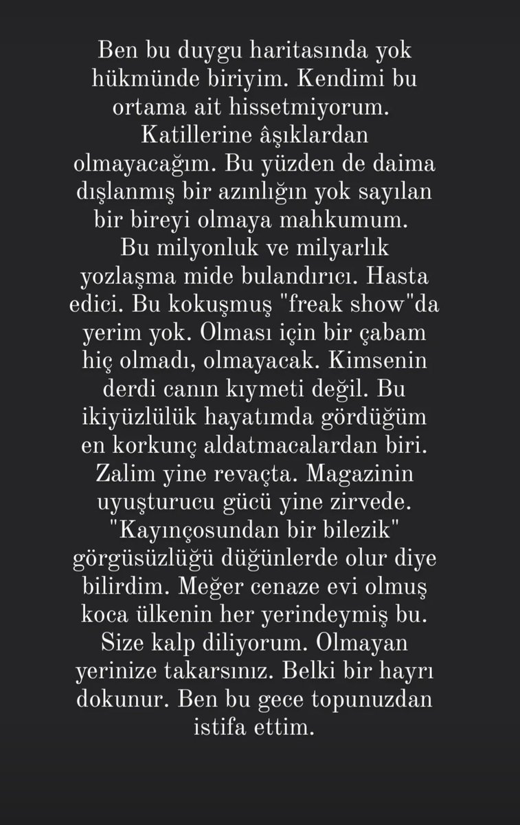 OzanOnen's tweet photo. İstifa etmeyenler ülkesinde istifa mektubumdur. https://t.co/lM4Id3jDN7
