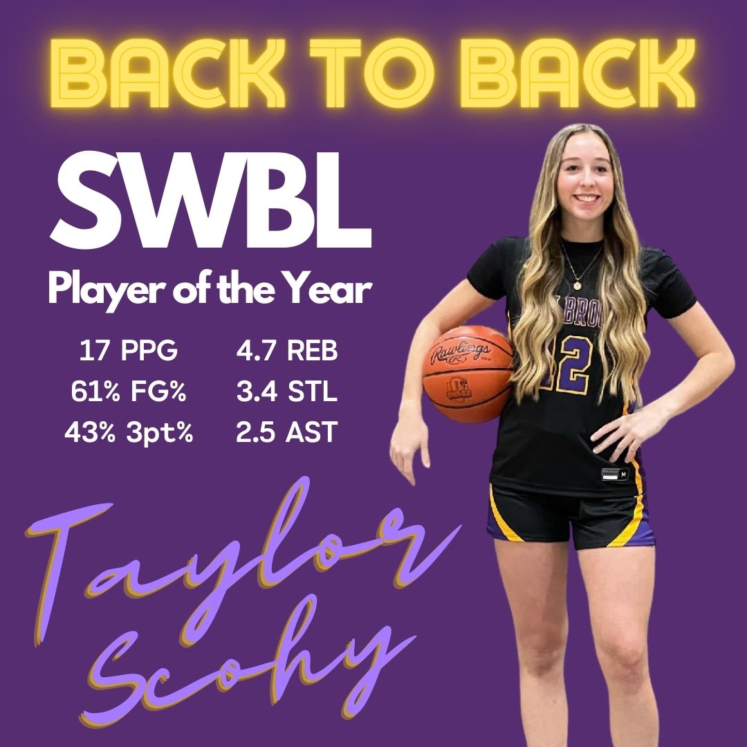 OhioLadyAttack 2024 (@ohioladyattack) on Twitter photo OLA's <a href="/taylor_scohy/">Taylor Scohy</a> named SWBL Player of the Year for the 2nd straight year 💪💪💪 <a href="/Bellbrook_Hoops/">Bellbrook Girls Basketball</a> has played as difficult a schedule as anyone, and Tay's stats are 🤯 OLA's <a href="/taylor_scohy/">Taylor Scohy</a> named SWBL Player of the Year for the 2nd straight year 💪💪💪 <a href="/Bellbrook_Hoops/">Bellbrook Girls Basketball</a> has played as difficult a schedule as anyone, and Tay's stats are 🤯
