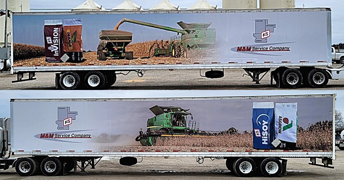 InVISION_HiSOY's tweet image. On a roadway near you! This beauty got a facelift compliments of @MMServiceFS.  #FSInVISION #FSHiSOY  @Asgrow_DEKALB