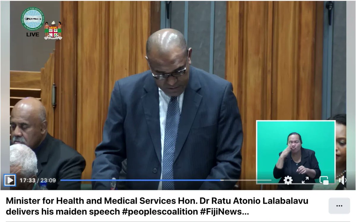 Fiji's new Minister for Health and Medical Services <a href="/DrLalabalavu/">Dr Atonio Lalabalavu</a> highlighting the success of our National Supply Chain Reform Project in his first speech to Parliament yesterday 🙌 🇫🇯 

👂 buff.ly/3k0IaA1 16.46-17.47

<a href="/dfat/">Department of Foreign Affairs and Trade 🇦🇺</a>
<a href="/CentreHealthSec/">Indo-Pacific Centre for Health Security</a> 
<a href="/MOHFiji/">Ministry of Health & Medical Services - Fiji</a>
<a href="/mSupply/">The mSupply Foundation</a>