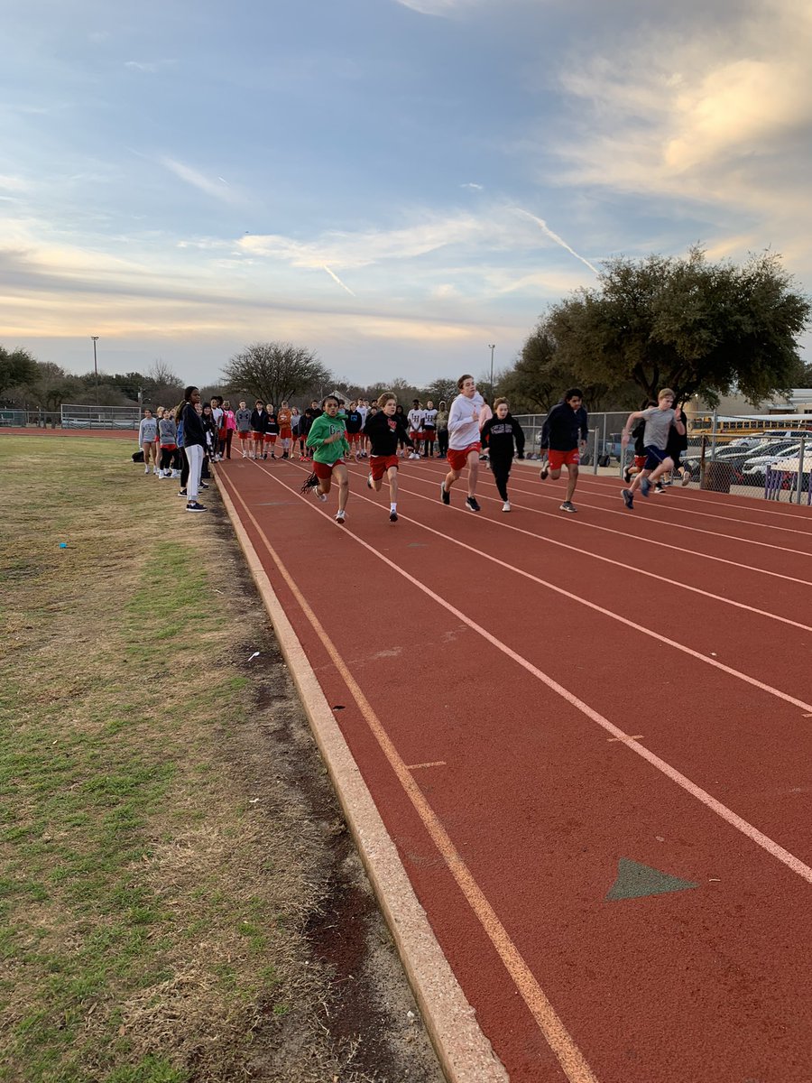 Track season officially has started and these @LakeHighlandsJH wildcats are ready to compete! @mrrustin @sherry_null @VinceVenditto @IamBranum