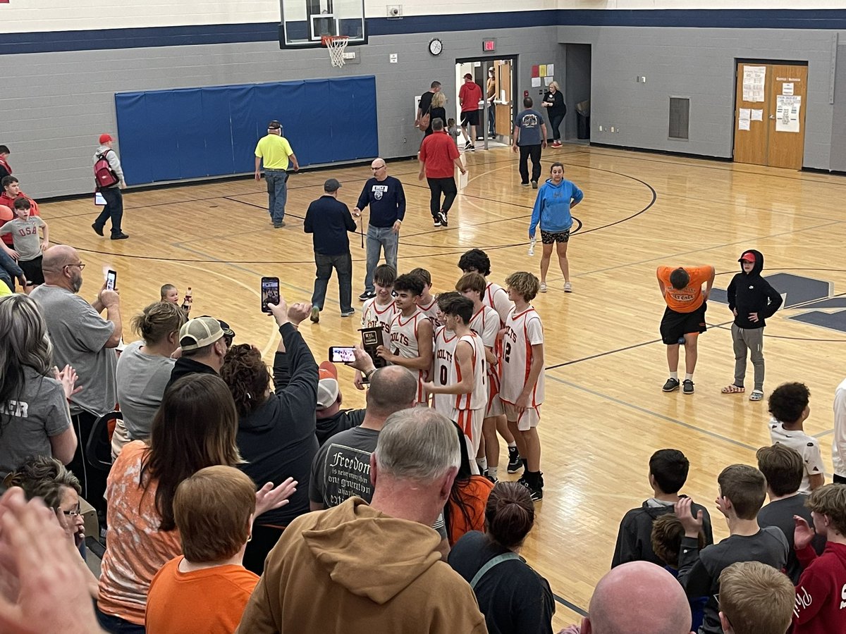 MVL CHAMPIONS!!!!

Your 8th grade Colts defeat Coshocton 49-37 to win the league championship!!! Everyone stepped up in big moments of this game. Excited to get these guys at the HS level next year. <a href="/Colt_Athletics/">Meadowbrook Athletics</a> <a href="/RHLSD_Colts/">Rolling Hills Local</a>