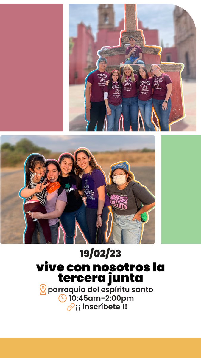 MisionesFem's tweet photo. ¡¡ tercera junta de la formación de semana santa 2023 !! te esperamos😊💘

🗓 domingos
📍 parroquia del espíritu santo
⏰ 10:45am-2:00pm
🔗 https://t.co/8FdZVXvqCd

hoy y siempre… JETC https://t.co/p8j3pxWu3y
