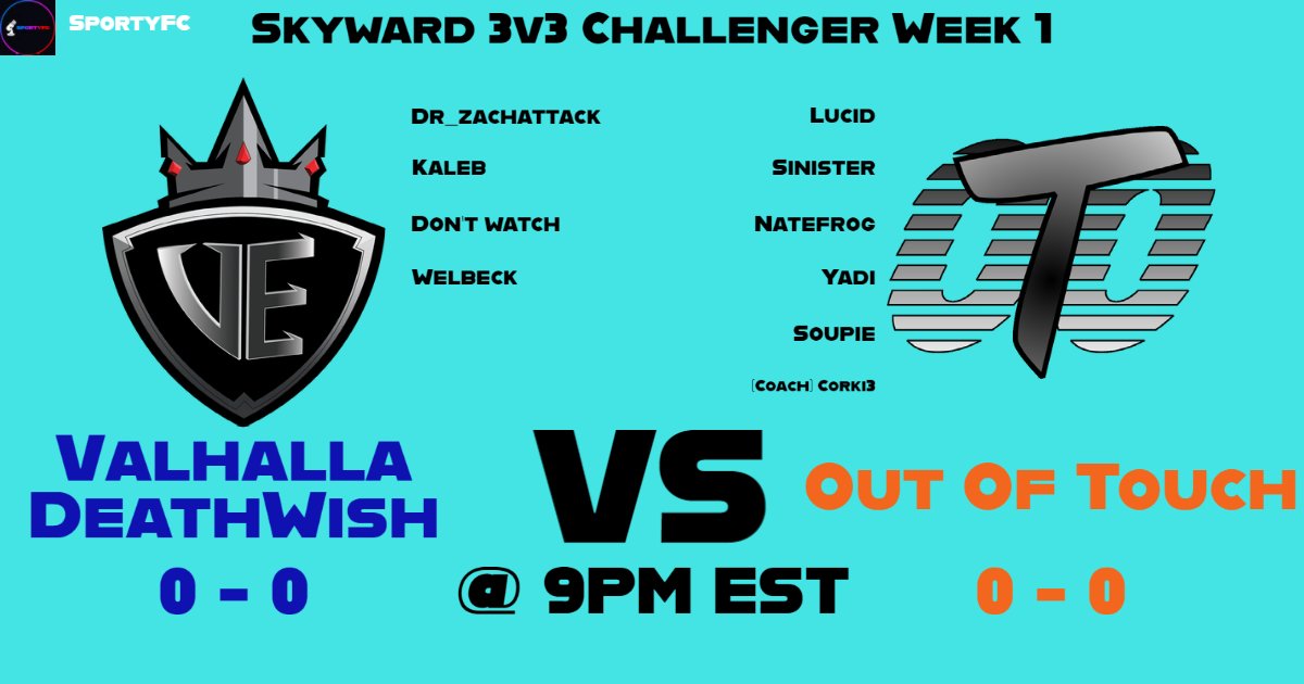 . <a href="/TeamOutofTouch/">Out of Touch</a> is gearing up for another season in the @SkywardSeries, but <a href="/vhallaEsports/">Valhalla Esports</a> DeathWish is ready to ruin the party.