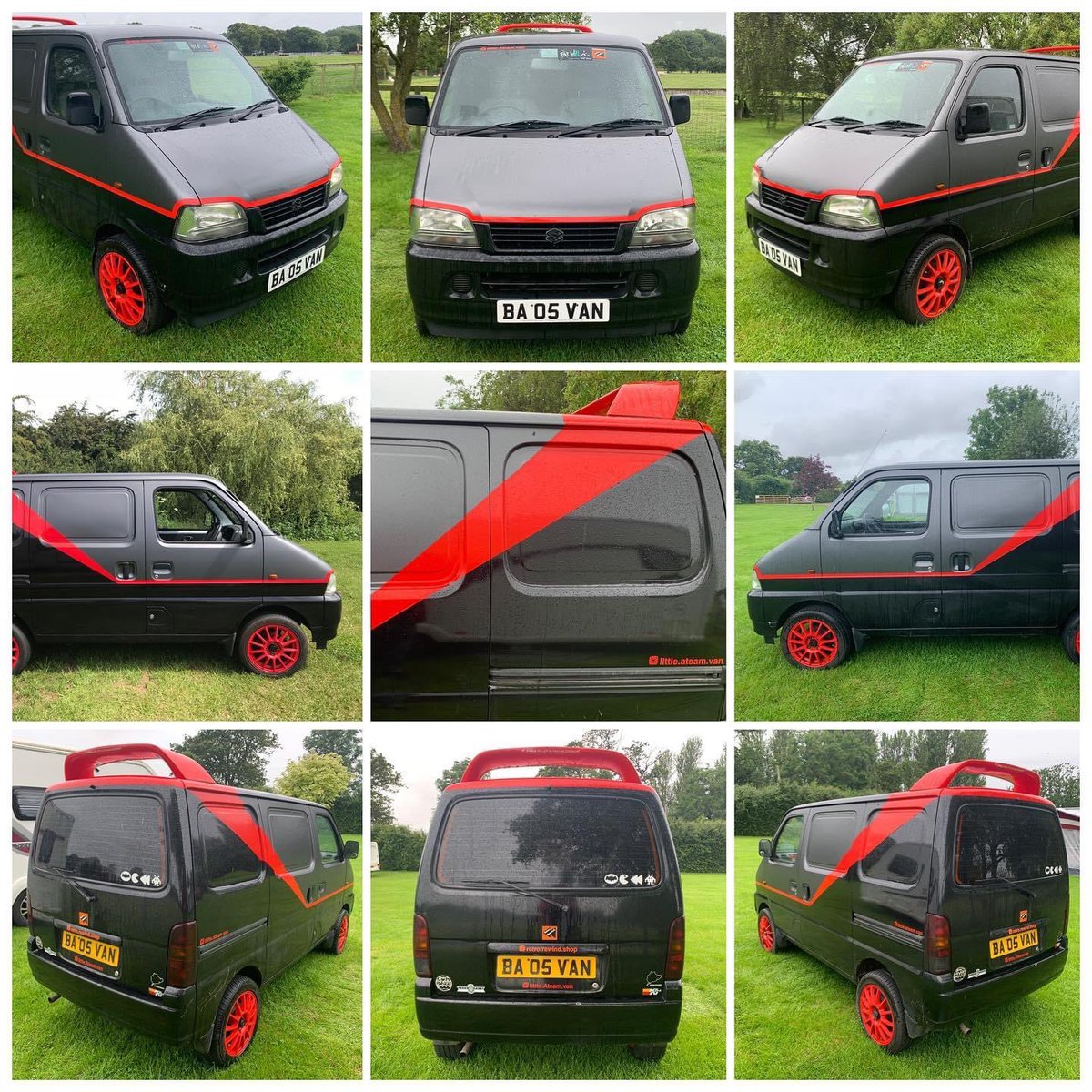 RetroRewindShop's tweet photo. My Little A-Team van is up for auction this Friday at @Fieldings_Ltd in Stourbridge #Ateam #customcar #suzukicarry @BBC_TopGear @AutoExpress @MailOnline @Shmee150 @lemontwittor @PaddyMcGuinness @MrT @GasMonkeyGarage @HooviesGarage @jonbentley90 @achrisevans @JamiroquaiHQ @TheSun https://t.co/asvyCCxC8b