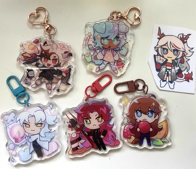 MY CHARMS ARRIVED YIPEEE (+ nian sticker) theyre soo gorgus. gorges. all by  look at these creatures Now  
