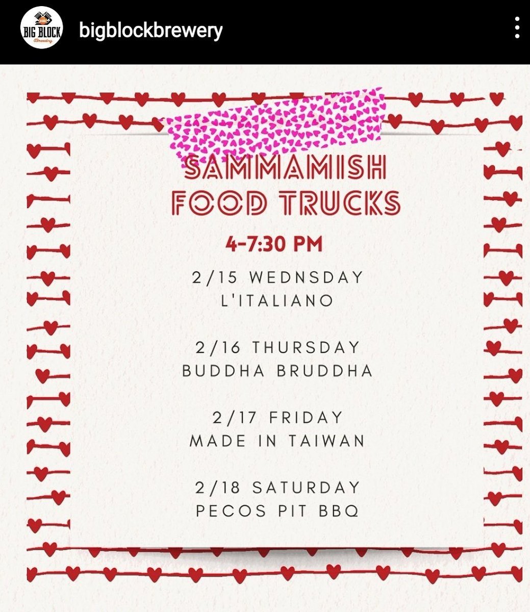 This weeks food truck lineup!
#foodtrucks #Eastside #beer #thisbeerwontdrinkitself