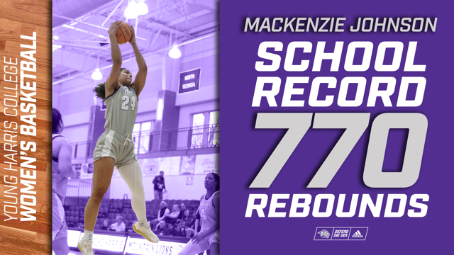 WBB | With 21 rebounds in @YHC_wbb's 59-45 win over North Georgia, <a href="/themackenziej/">Mackenzie Johnson</a> now is the all-time rebounder in program history with 770! #DefendtheDen