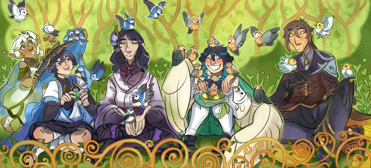 fenostarve's tweet photo. Just an archons with birds
#genshin #Scaramouche #Zhongli #Raiden #Venti #Nahida https://t.co/RNg8gQQDWV