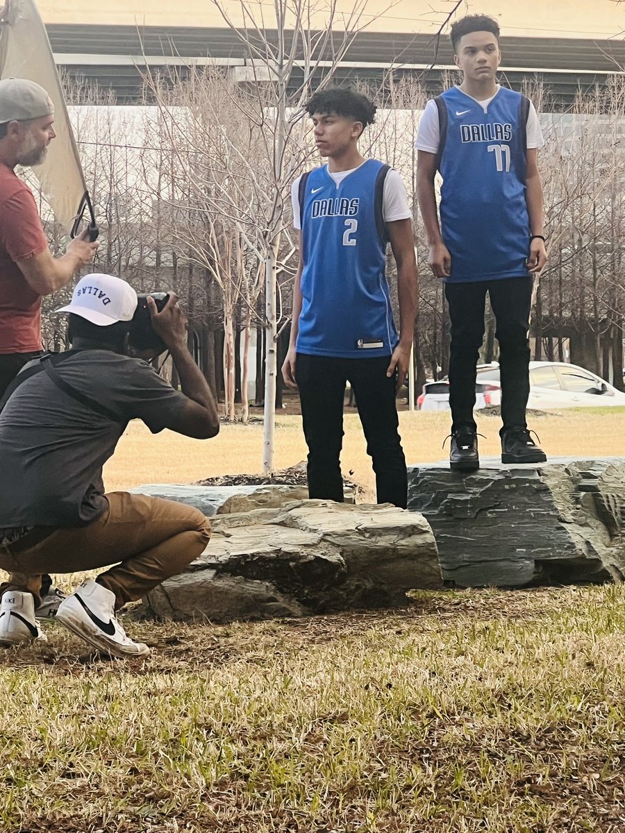 Thankful &amp; Blessed that our boys <a href="/JustinShell13/">JustinShell</a> &amp; <a href="/ShellJosiah/">JosiahShell</a> had the opportunity to be in a photo shoot for the Dallas Mavs 💙💙💙