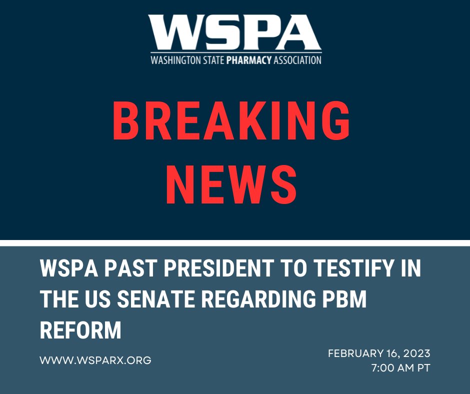 We are excited to announce that we are headed to Washington DC to bring awareness and education around the topic of PBM reform to a national level. Tune in at 7:00 AM PT to watch live! wsparx.org/news/632101/WS…