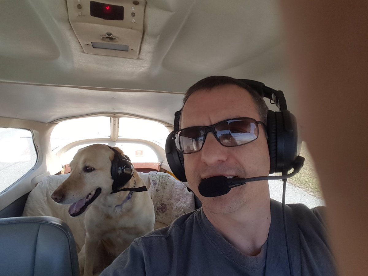 garyweissel's tweet image. Wife said #DogsofTwitter is trending so I&apos;m all for a mashup with #PilotsofTwitter to combine 2 of my favorite things...♥️
