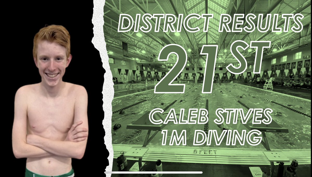 WestlakeSwimDiv's tweet photo. Congratulations Caleb on finishing 21st at the OHSAA Northwest District Championships!

@DemonAthletics @WHS_Westlake @DemonBoosters https://t.co/yYjTW1mNAC