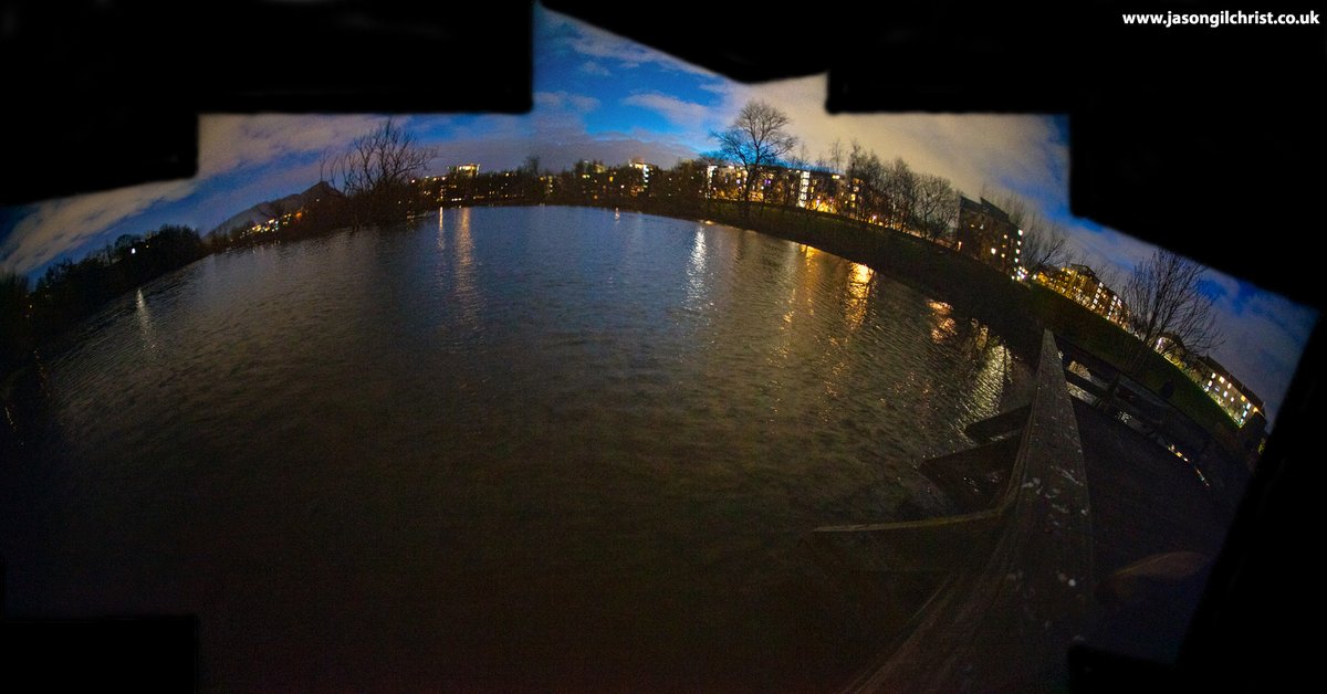 jgilchrist13's tweet photo. Across the loch, Lochend Park, Edinburgh, Scotland, tonight. Arthur's Seat👈. Easter Road Stadium behind hooses 👉. #LochendPark #Lochend #Edinburgh #Scotland #EdinburghAtNight #NightPhotography #fisheye #landscape #StormHour #ThePhotoHour #ScotlandIsNow #panorama #PanoPhotos https://t.co/e53TCiArGh