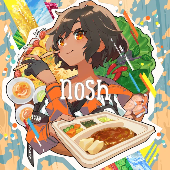 ナッシュのPRイラストを描かせて頂きました美味しくて健康的 #ナッシュ #PR 