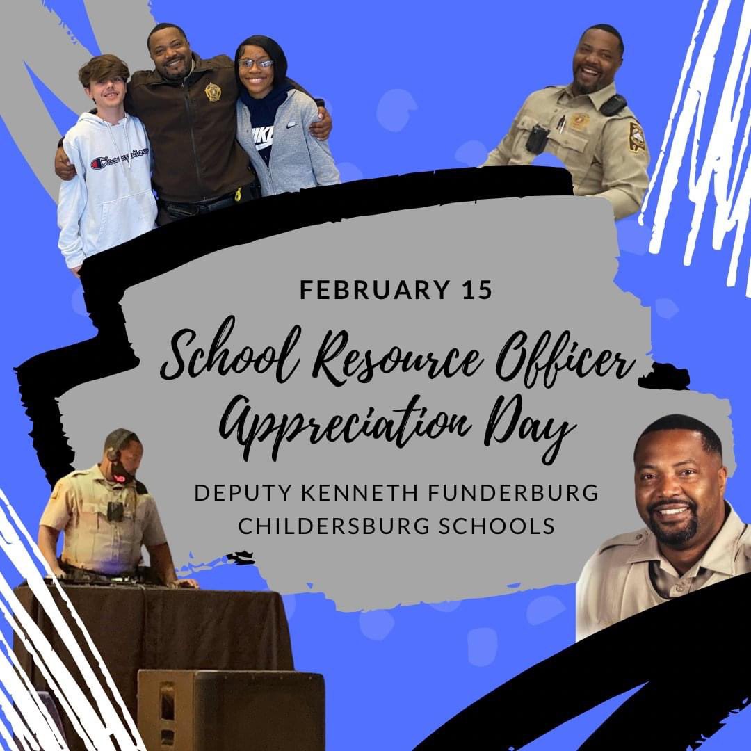 Today is school resource officer appreciation day. We couldn’t let today go by without recognizing our very own Deputy Funderburg. Thank you for serving our community and our schools so well! #CHSjourneyforward