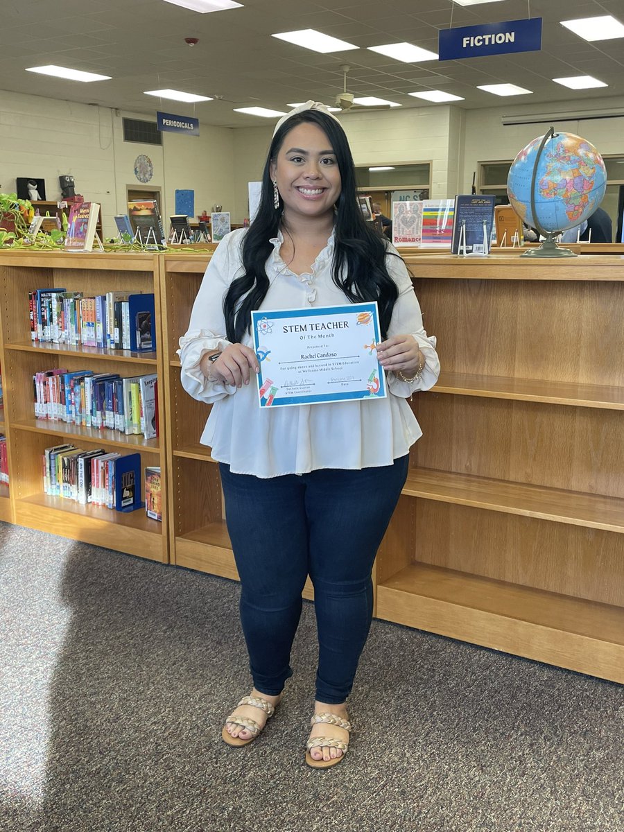 Congratulations to our STEM teacher of the month, Ms. Candaso!! Thank you for going above and beyond to incorporate STEM in your classroom! <a href="/PCS_STEM/">PCS_STEM</a>