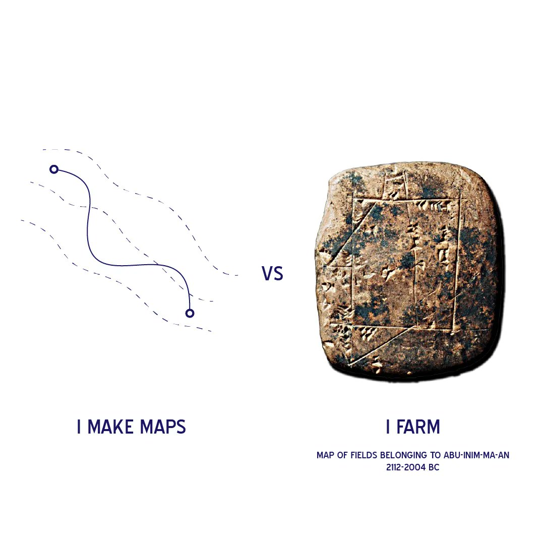 Want to make history in #GIS?

I make #maps 

vs

I Farm
(buff.ly/3kJ46Q2)

Choose wisely

Please complete my GIS career survey below
buff.ly/3Ya3ZLI
#Science #Career #Success #Jobseekers #gischat