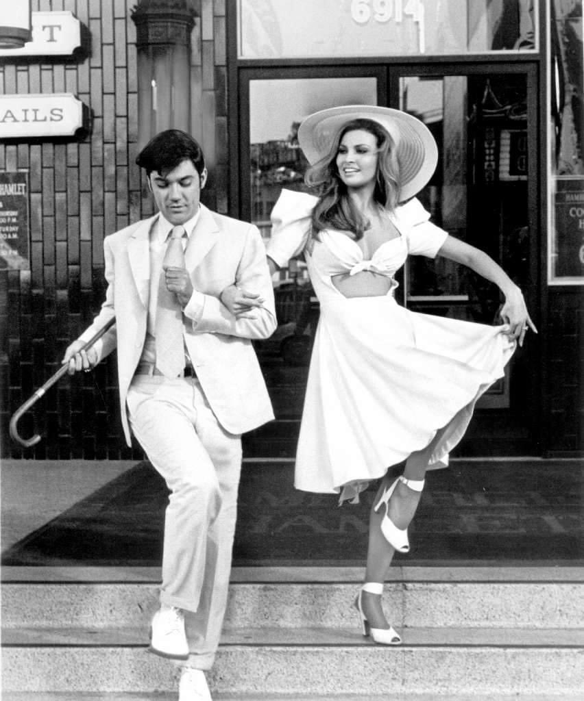 alisonmartino's tweet photo. Raquel Welch and Rex Reed dancing in front of “Hamburger Hamlet” on Hollywood Blvd during the closing credits of “Myra Breckinridge” in 1969. 

Farewell Raquel. Another one gone too soon https://t.co/O0Sw6H8tgM