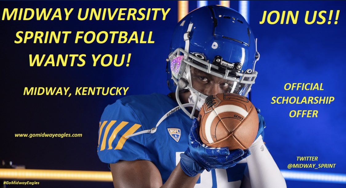 Great call with <a href="/midway_sprint/">Midway University Sprint Football</a> thanks for taking a chance and offering me. Gave me the hope I needed.