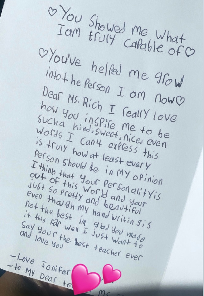 MsRichK5's tweet photo. I’m not crying, you are. 🥹😭🫶🏾 #teachertwitter #myWHY #relationshipsmatter Even on your worst day, you’re still someones favorite teacher. ❤️ https://t.co/zfJM6HX2DU