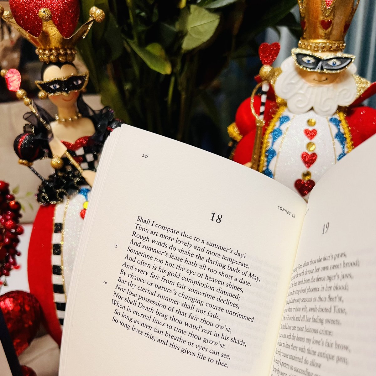 EmmaCohan's tweet photo. Still got Valentine Vibes going on over here! My husband got me a new book to add to my Penguin Clothbound Classics Collection! 🥰 “Shall I compare thee to a summer’s day?” https://t.co/RmZZLZDrcj