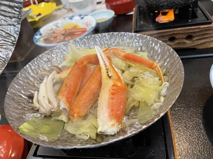 昨日の晩御飯〜かにいっぱい満足すぎ 