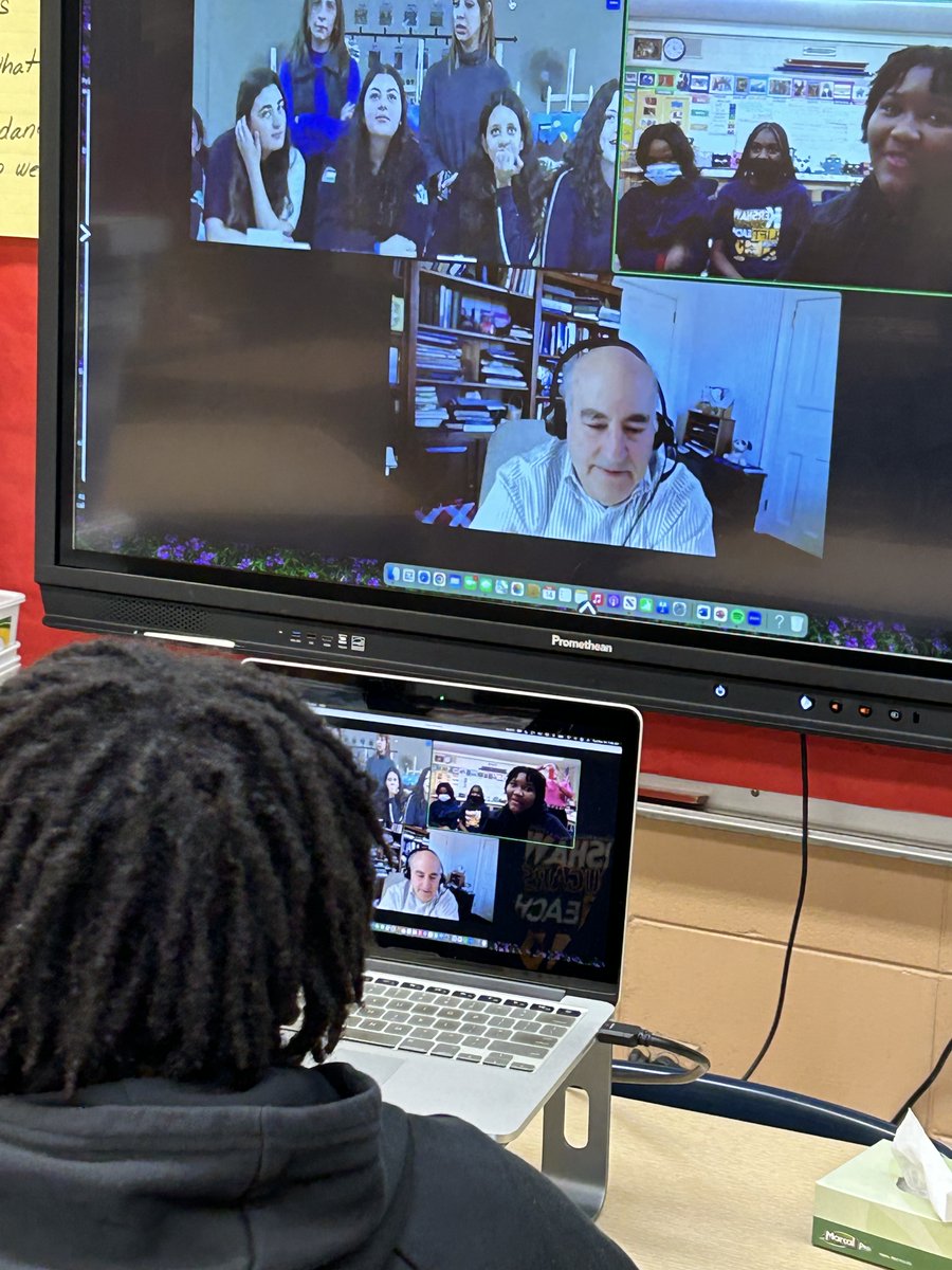 Our 8th grade IB Scholars enjoyed connecting globally with students from the Country of Jordan. #IB #chicagopublicschools #KershawMagnet